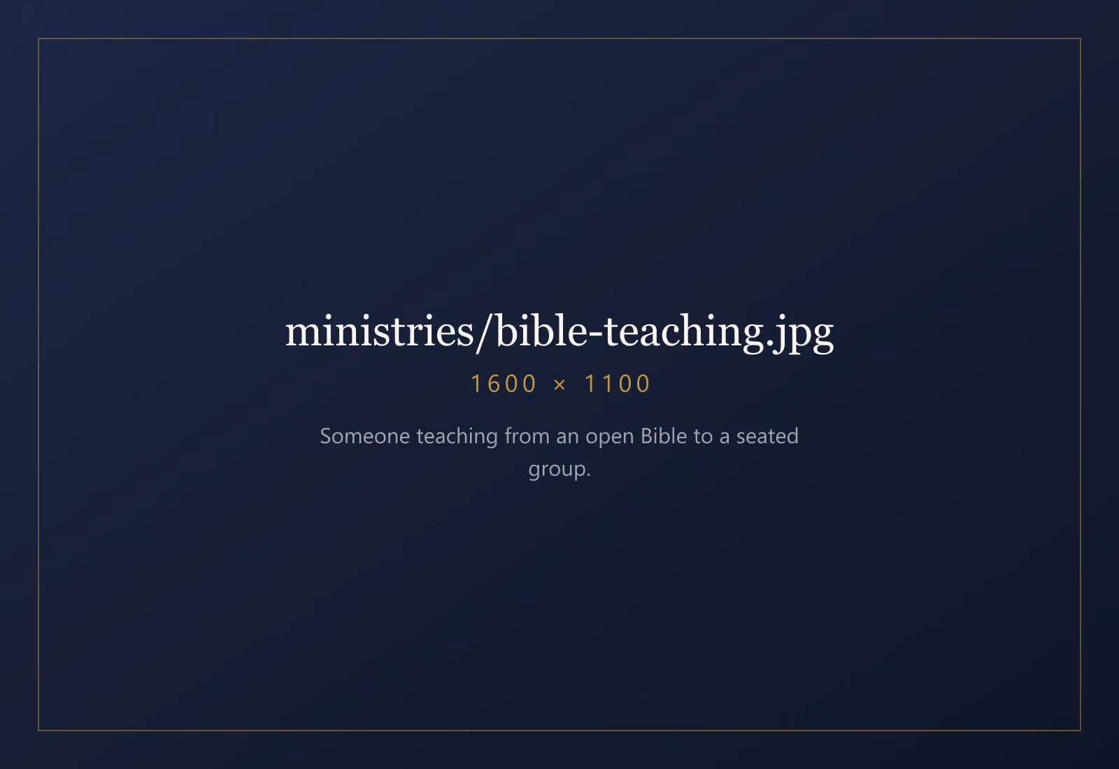 A teacher explaining a passage from an open Bible to a seated group.
